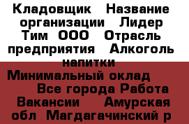 Кладовщик › Название организации ­ Лидер Тим, ООО › Отрасль предприятия ­ Алкоголь, напитки › Минимальный оклад ­ 20 500 - Все города Работа » Вакансии   . Амурская обл.,Магдагачинский р-н